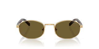 Prada PR B53S women Gold Oval Sunglasses