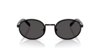 Prada PR B56S women Black Round Sunglasses