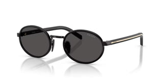 Prada PR B56S women Black Round Sunglasses