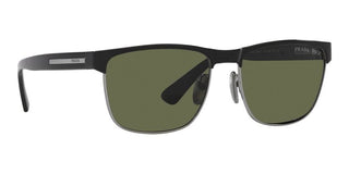 Prada PR 66ZS men Black Geometric Sunglasses