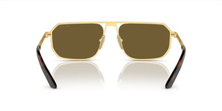 Prada PR A53S men Gold Geometric Sunglasses