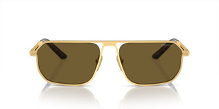 Prada PR A53S men Gold Geometric Sunglasses