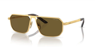 Prada PR A53S men Gold Geometric Sunglasses