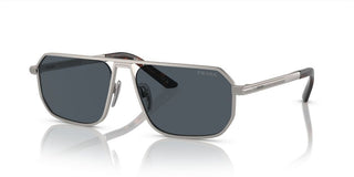 Prada PR A53S men Grey Geometric Sunglasses