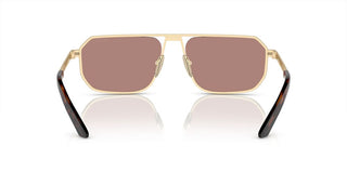 Prada PR A53S men Gold Geometric Sunglasses