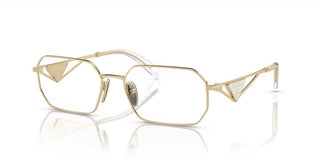 Prada PR A53V women Gold Geometric Eyeglasses