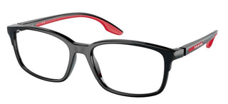 Prada Linea Rossa PS 01PV men Black Geometric Eyeglasses