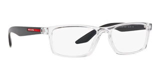 Prada Linea Rossa PS 04PV men Transparent Geometric Eyeglasses