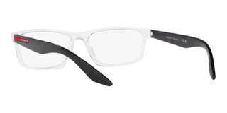 Prada Linea Rossa PS 04PV men Transparent Geometric Eyeglasses