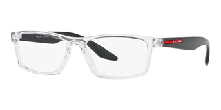 Prada Linea Rossa PS 04PV men Transparent Geometric Eyeglasses