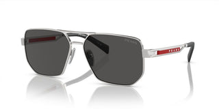 Prada Linea Rossa PS 51ZS men Silver Pilot Sunglasses