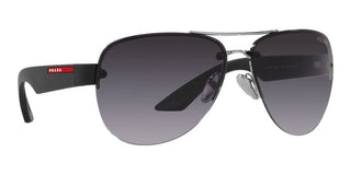 Prada Linea Rossa PS 55YS men Silver Pilot Sunglasses