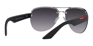 Prada Linea Rossa PS 55YS men Silver Pilot Sunglasses