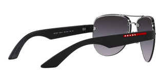 Prada Linea Rossa PS 55YS men Silver Pilot Sunglasses