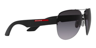 Prada Linea Rossa PS 55YS men Silver Pilot Sunglasses