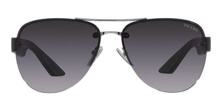 Prada Linea Rossa PS 55YS men Silver Pilot Sunglasses