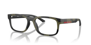 Prada Linea Rossa PS 04QV men Green Rectangle Eyeglasses