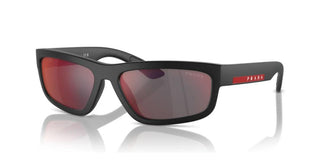 Prada Linea Rossa PS 05ZS men Black Rectangle Sunglasses