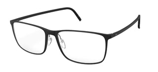 Silhouette PURE WAVE 2955 men Black Geometric Eyeglasses