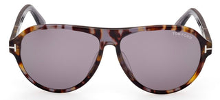 Tom Ford QUINCY FT 1080 men Havana Pilot Sunglasses