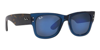 Ray-Ban RB 0840S unisex Blue Squared Sunglasses