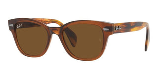 Ray-Ban RB 0880S unisex Brown Squared Sunglasses