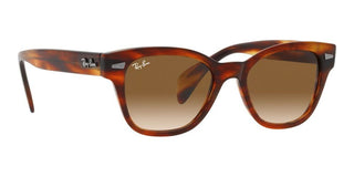 Ray-Ban RB 0880S unisex Havana Squared Sunglasses