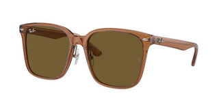 Ray-Ban RB 2206D unisex Brown Squared Sunglasses