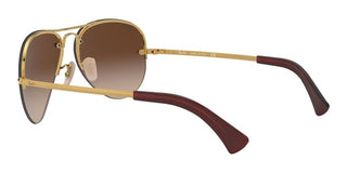 Ray-Ban RB 3449 unisex Gold Pilot Sunglasses