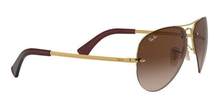 Ray-Ban RB 3449 unisex Gold Pilot Sunglasses