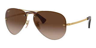 Ray-Ban RB 3449 unisex Gold Pilot Sunglasses