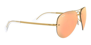 Ray-Ban RB 3449 unisex Gold Pilot Sunglasses