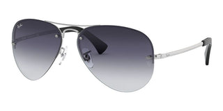 Ray-Ban RB 3449 unisex Silver Pilot Sunglasses