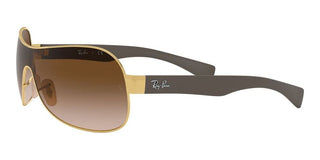 Ray-Ban RB 3471 unisex Gold Shield Sunglasses