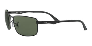 Ray-Ban RB 3498 unisex Black Geometric Sunglasses