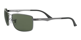 Ray-Ban RB 3498 unisex Ruthenium Geometric Sunglasses