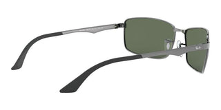 Ray-Ban RB 3498 unisex Ruthenium Geometric Sunglasses