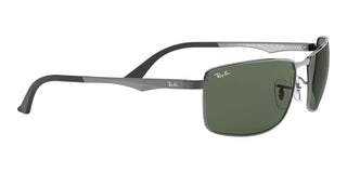 Ray-Ban RB 3498 unisex Ruthenium Geometric Sunglasses