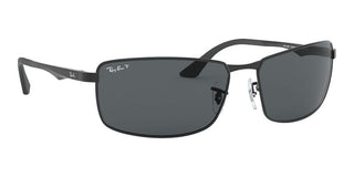 Ray-Ban RB 3498 unisex Black Geometric Sunglasses