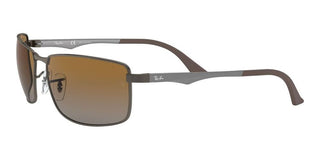 Ray-Ban RB 3498 unisex Ruthenium Geometric Sunglasses