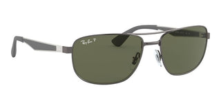 Ray-Ban RB 3528 unisex Ruthenium Geometric Sunglasses