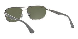 Ray-Ban RB 3528 unisex Ruthenium Geometric Sunglasses