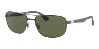 Ray-Ban RB 3528 unisex Ruthenium Geometric Sunglasses