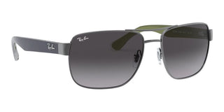 Ray-Ban RB 3530 unisex Ruthenium Geometric Sunglasses