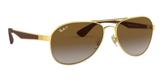 Ray-Ban RB 3549 men Gold Pilot Sunglasses