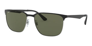 Ray-Ban RB 3569 unisex Black Geometric Sunglasses