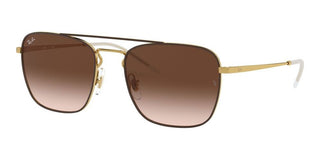 Ray-Ban RB 3588 men Brown Pilot Sunglasses