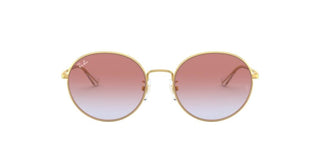 Ray-Ban RB 3612D unisex Gold Round Sunglasses