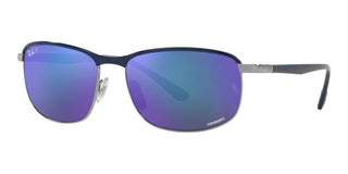 Ray-Ban RB 3671CH CHROMANCE unisex Blue Geometric Sunglasses