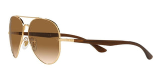 Ray-Ban RB 3675 unisex Gold Pilot Sunglasses